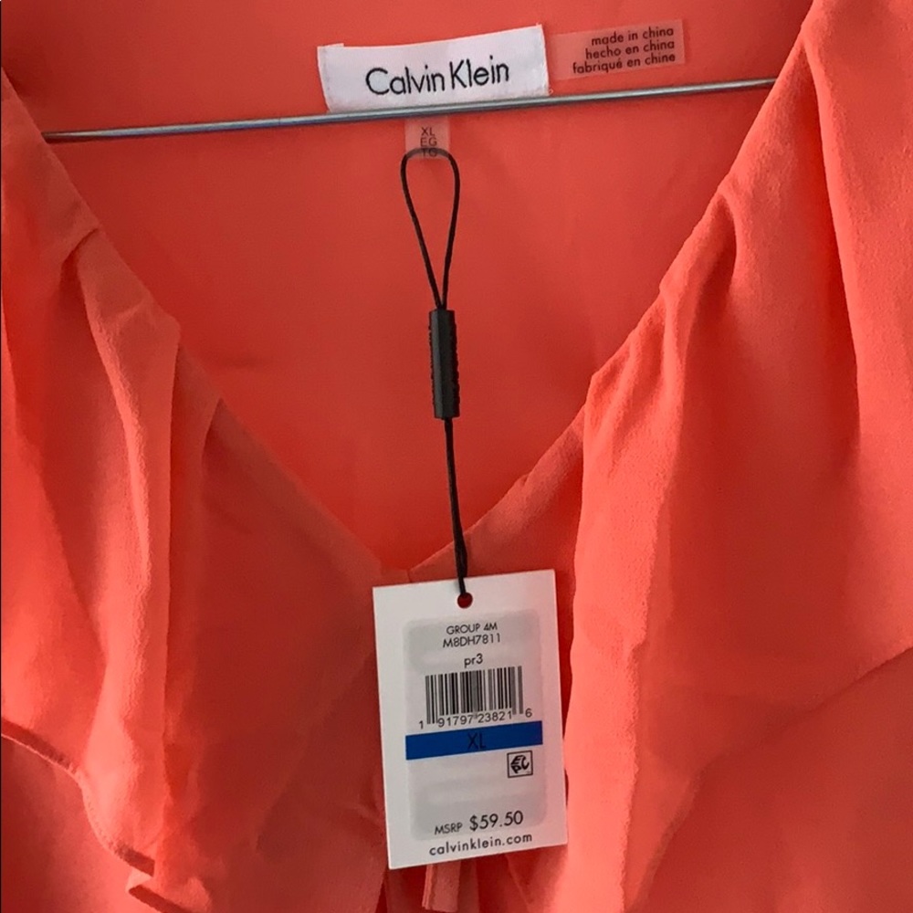 Peach business casual blouse - Picture 2 of 2